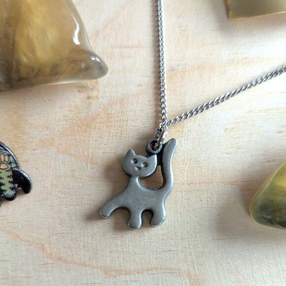 Vintage Lot of Cat Jewelry ~ Sweden Danecraft artisan - Picture 3 of 8